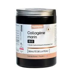 NAT & FORM Collagène Marin 10g Beauté de La Peau Saveur Fruits Rouges Poudre 315g