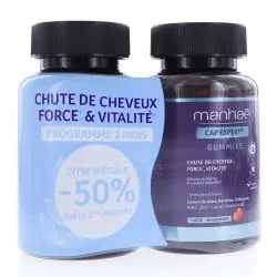 MANHAE Cap expert - Chute de cheveux lot de 2 x 60 gummies