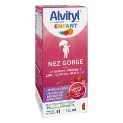 ALVITYL Enfant Sirop Nez et Gorge Goût Fraise 125ml