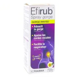 3C PHARMA Efirub - Spray Gorge irritée 20ml