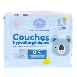 PHARMABABY Couches hypoallergéniques t2 x28 couches