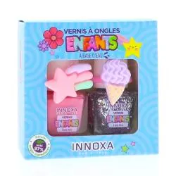 INNOXA Coffret enfants Vernis à Ongles à Base d'Eau étoile et arc en ciel