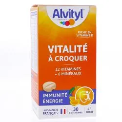 ALVITYL Vitalité - Vitamines et minéraux goût Orange x30 Comprimés
