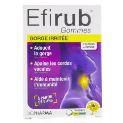 3C PHARMA Efirub - Gommes au citron x24