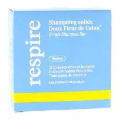 RESPIRE Shampooing solide doux Fleur de coton 75g
