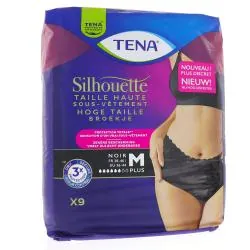 TENA Silouette Plus Noir Taille Haute M x9