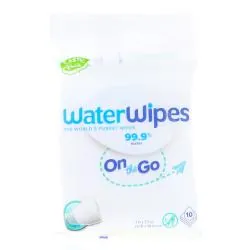 WATERWIPES On the Go - Lingettes bébé x10
