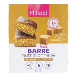 MILICAL Barre hypocalorique caramel x6
