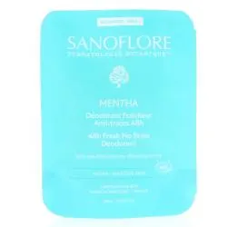 SANOFLORE Déodorant Fraicheur Bio Anti-traces 48h Mentha eco recharge 50ml