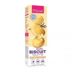MILICAL Mon Biscuit Fourré Saveur Vanille 4 sachets de 2