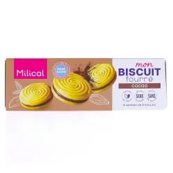MILICAL Mon Biscuit fourré cacao x 8