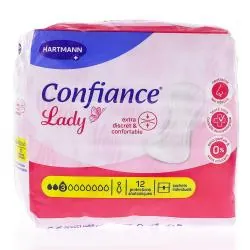 HARTMANN Confiance Lady Protection hygiéniques anatomiques 12 pièces 3 gouttes