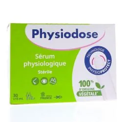 PHYSIODOSE Sérum physiologique Stérile 40x5ml boite de 30 x 10ml