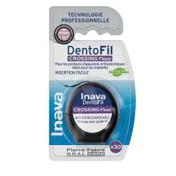 INAVA Dentofil Crossing Floss - Fil dentaire pour appareils ortho ou implants