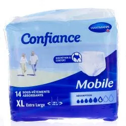 CONFIANCE Mobile - Sous-vêtements absorbants 6 gouttes taille xl x14 unités