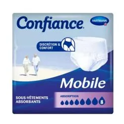 CONFIANCE Mobile - Sous-vêtements absorbants 8 gouttes taille l x14 unités