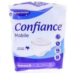 CONFIANCE Mobile - Sous-vêtements absorbants 8 gouttes taille l x14 unités