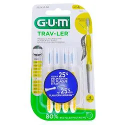 GUM Travler brossettes interdentaires n°1514 - 1.3mm x4 brossettes