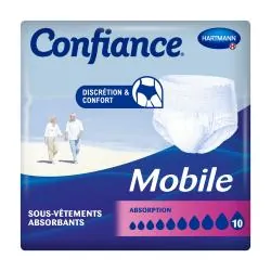 CONFIANCE Mobile - Sous-vêtements absorbants 10 gouttes taille l x14 unités