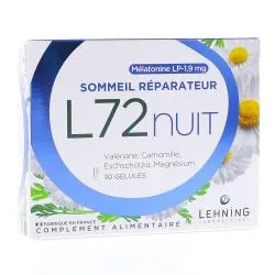 LEHNING L72 Nuit Sommeil réparateur x30 gélules