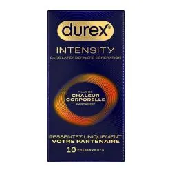 DUREX Intensity - Préservatifs Sans Latex Chaleur Corporelle boite de 10