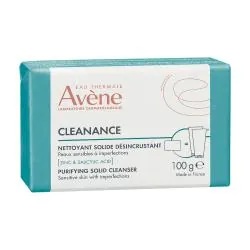 AVENE Cleanance - Savon Pain Nettoyant solide désincrustant 100g