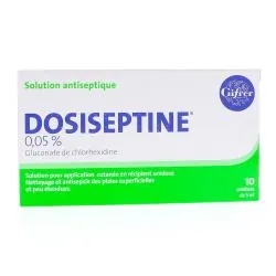 Dosiseptine 0,05% Solution antiseptique 10 unidoses x 5ml