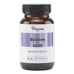 VITAVEA Biotine 10 000µg x60 gélules