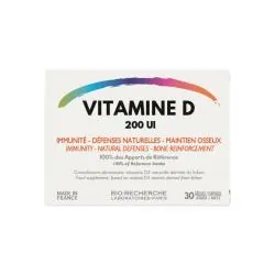 BIO-RECHERCHE Vitamine D 200µi x30 gélules