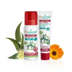 PURESSENTIEL Anti-Pique Bébé - Kit Spray Répulsif 60ml et Crème Apaisante 30ml