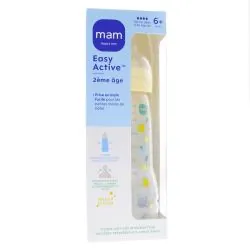MAM Easy Active - Biberon 2ème âge 330ml pearl