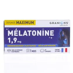 GRANIONS Mélatonine 1.9mg boite de 30 comprimés