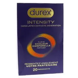 DUREX Intensity - Préservatifs Sans Latex Chaleur Corporelle boite de 20