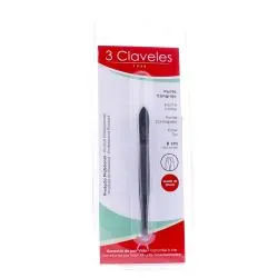 3 CLAVELES Pince à Épiler Pointe Crabe Noire 8cm