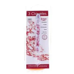 3 CLAVELES Pince à épiler collection jouy 9,5cm en crabe