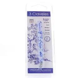 3 CLAVELES Pince à épiler collection jouy 9,5cm en biais