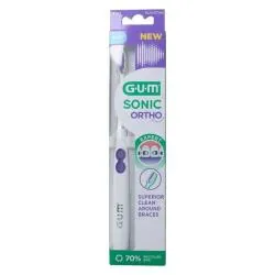GUM sonic Ortho - Brosse à Dents Electrique à Piles Souple