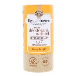 RESPECTUEUSE Déodorant Naturel Solide Pêche de Vigne bio 50g