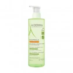 A-DERMA Exomega Control - Gel lavant émollient flacon pompe 500ml