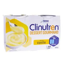 CLINUTREN Dessert Gourmand saveur Vanille 4x200g