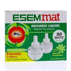 ESEMMAT Recharge liquide Répulsif Moustiques 2x30ml