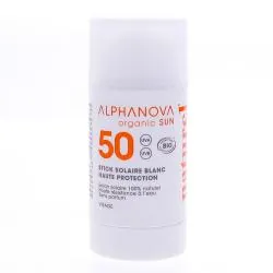 ALPHANOVA Stick Solaire Blanc SPF50 15g