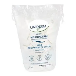 GILBERT Neutraderm - Pads rectangles de coton 8x10cm x180