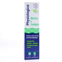 PHYSIOLOGICA Solution d'eau de mer hypertonique Aloe Vera & Eucalyptus 120ml