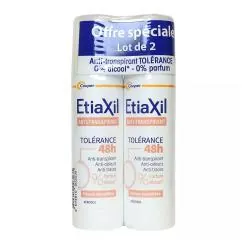 ETIAXIL Tolérance Déodorant Anti-Transpirant 48h 150ml lot de 2