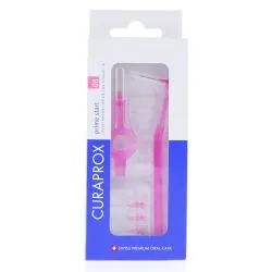 CURAPROX Prime Start - 5 Brossettes Interdentaires + 2 Manches n°08 rose