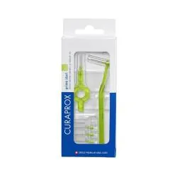 CURAPROX Prime Start - 5 Brossettes Interdentaires + 2 Manches n°11 vert