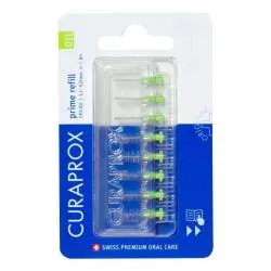 CURAPROX Prime Start - 5 Brossettes Interdentaires + 2 Manches recharge n°11 vert