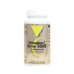 VIT'ALL+ Vitamine C Ester 1000mg + Bioflavonoïdes x50 comprimés