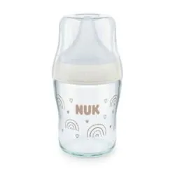 NUK Perfect Match - Biberon en Verre Taille 1 naissance 120ml